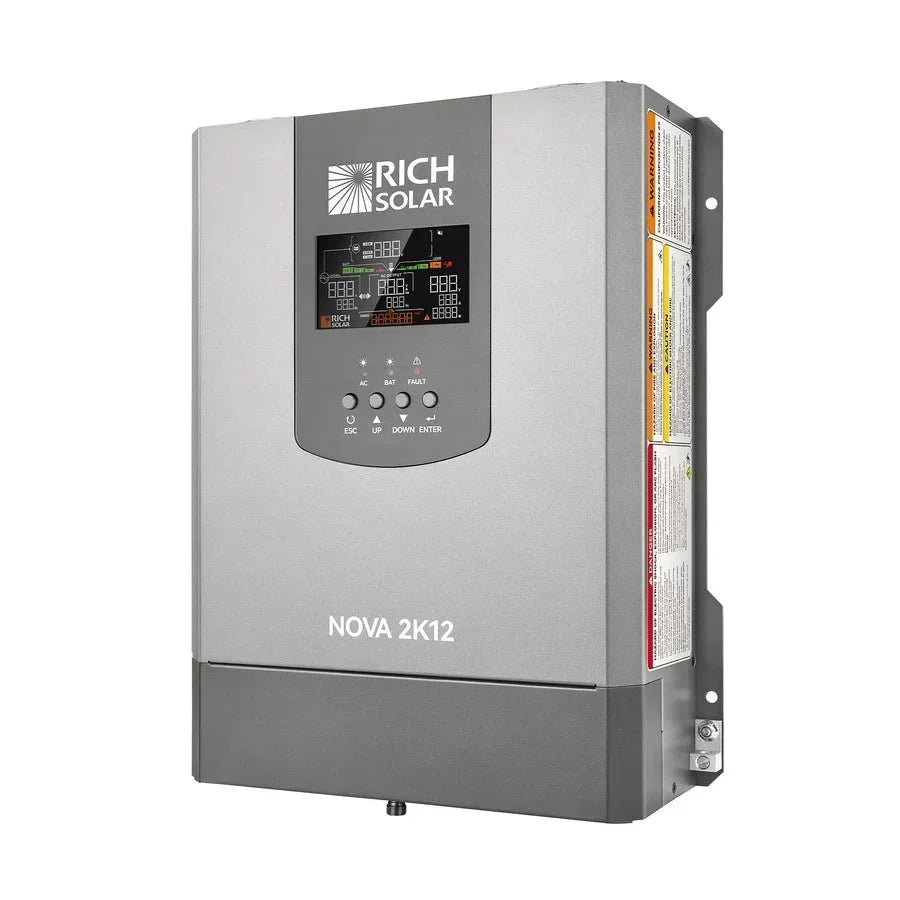 Rich Solar NOVA 2K12 2000W 12V Pure Sine Wave Inverter with Built-in Transfer Switch
