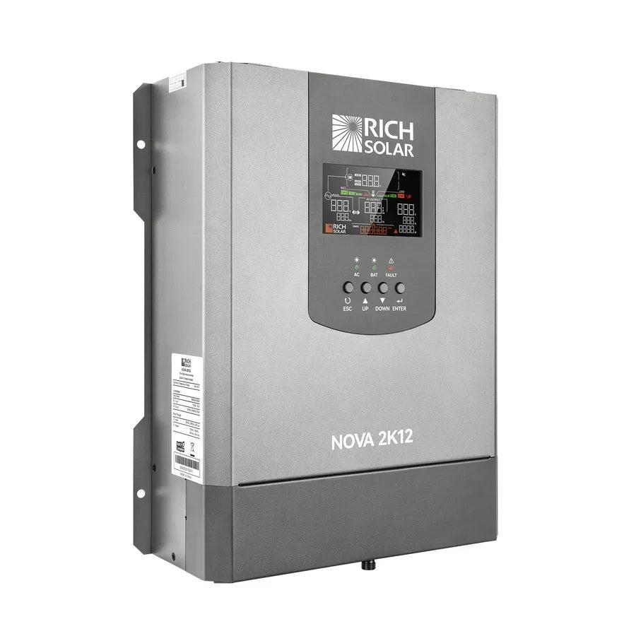 Rich Solar NOVA 2K12 2000W 12V Pure Sine Wave Inverter with Built-in Transfer Switch