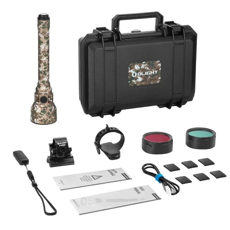 OLIGHT Javelot Turbo 2 1500m Long-Range Flashlight - Digital Camouflage - Premium
