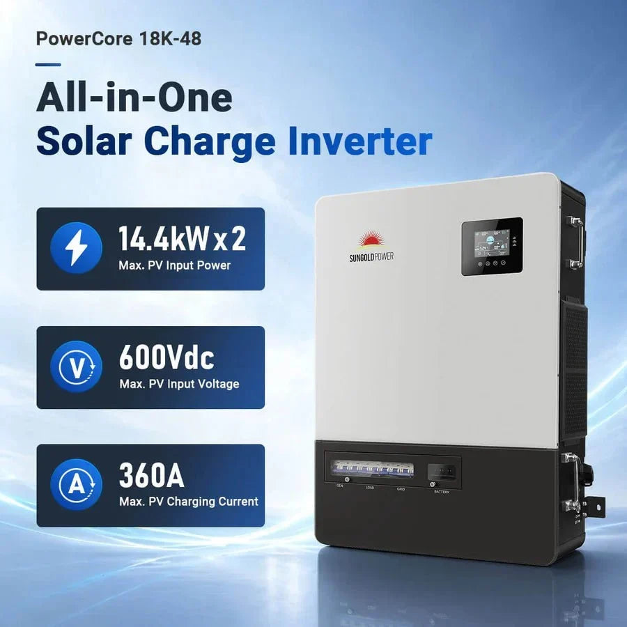 SunGoldPower 18KW Three-Phase 48V All-in-One Solar Charge Inverter
