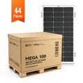 Rich Solar MEGA 100 12V 100W Solar Panel  With 3/4" Z Brackets