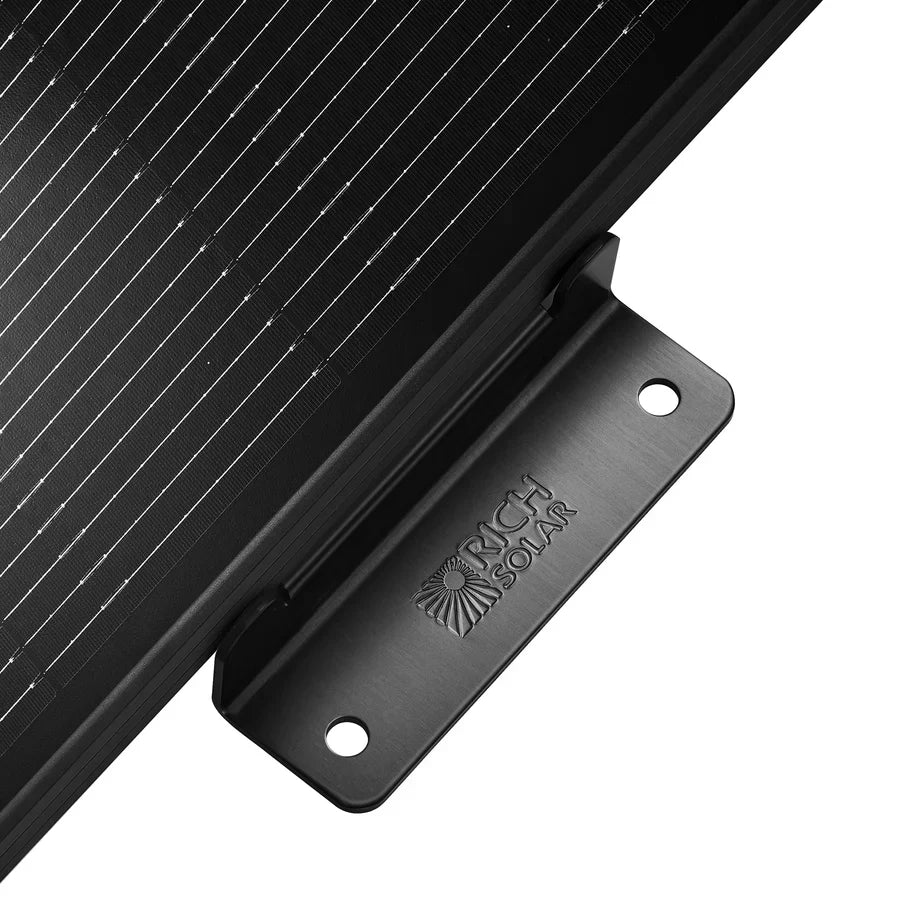 Rich Solar MEGA 200 ONYX 12V 200W Solar Panel With 3/4" Z Brackets