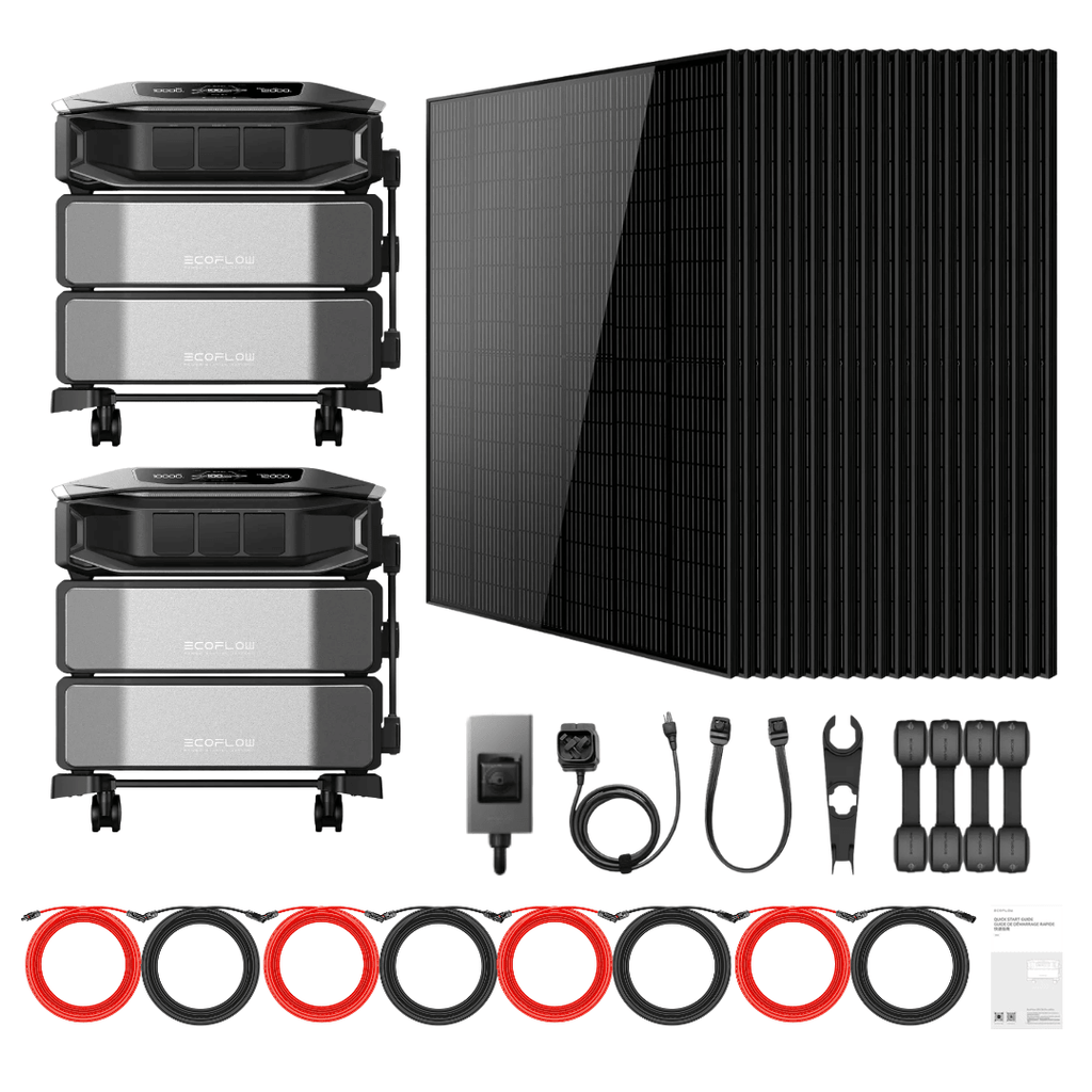 2 x EcoFlow DELTA Pro Ultra X Inverter + Batteries + 415W Solar Panels