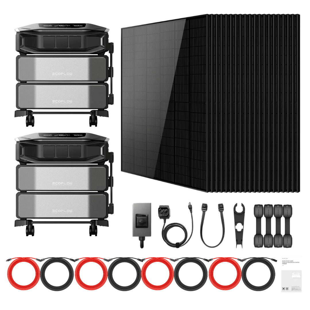 2 x EcoFlow DELTA Pro Ultra X Inverter + Batteries + 415W Solar Panels