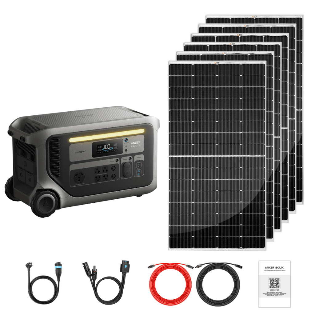 Anker SOLIX F3000 + Custom Solar Panels Kits