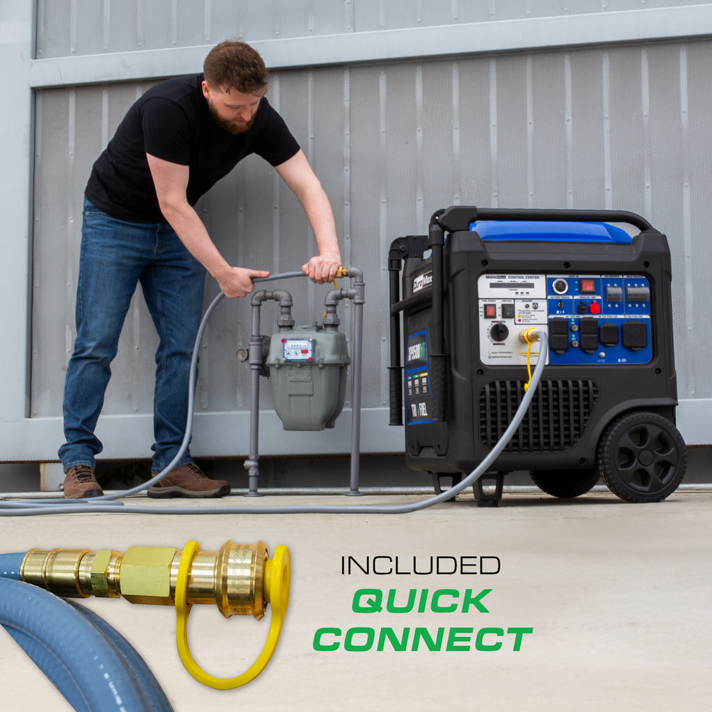 DuroMax XP9500iHT 9,500 Watt Portable Tri Fuel Inverter Generator - Quiet, Low THD