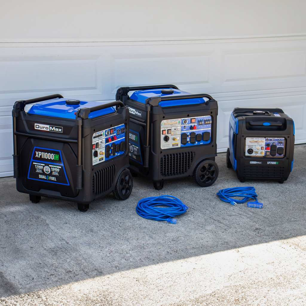DuroMax XP11000iH 11,000 Watt Portable Dual Fuel Inverter Generator - Quiet, Low THD