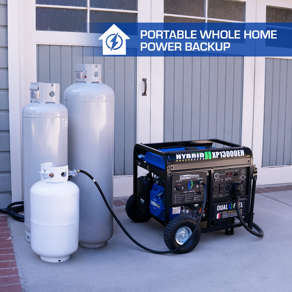 DuroMax XP16000iH 16,000 Watt Dual Fuel Portable Inverter Generator - Quiet, Low THD