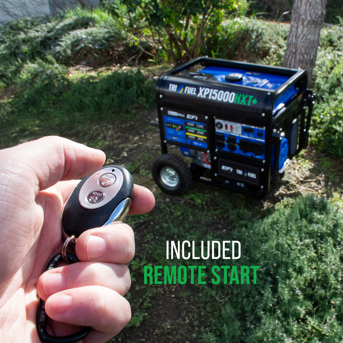 DuroMax XP15000HXT+ 15,000 Watt Electric Start Tri Fuel EFI Portable Generator