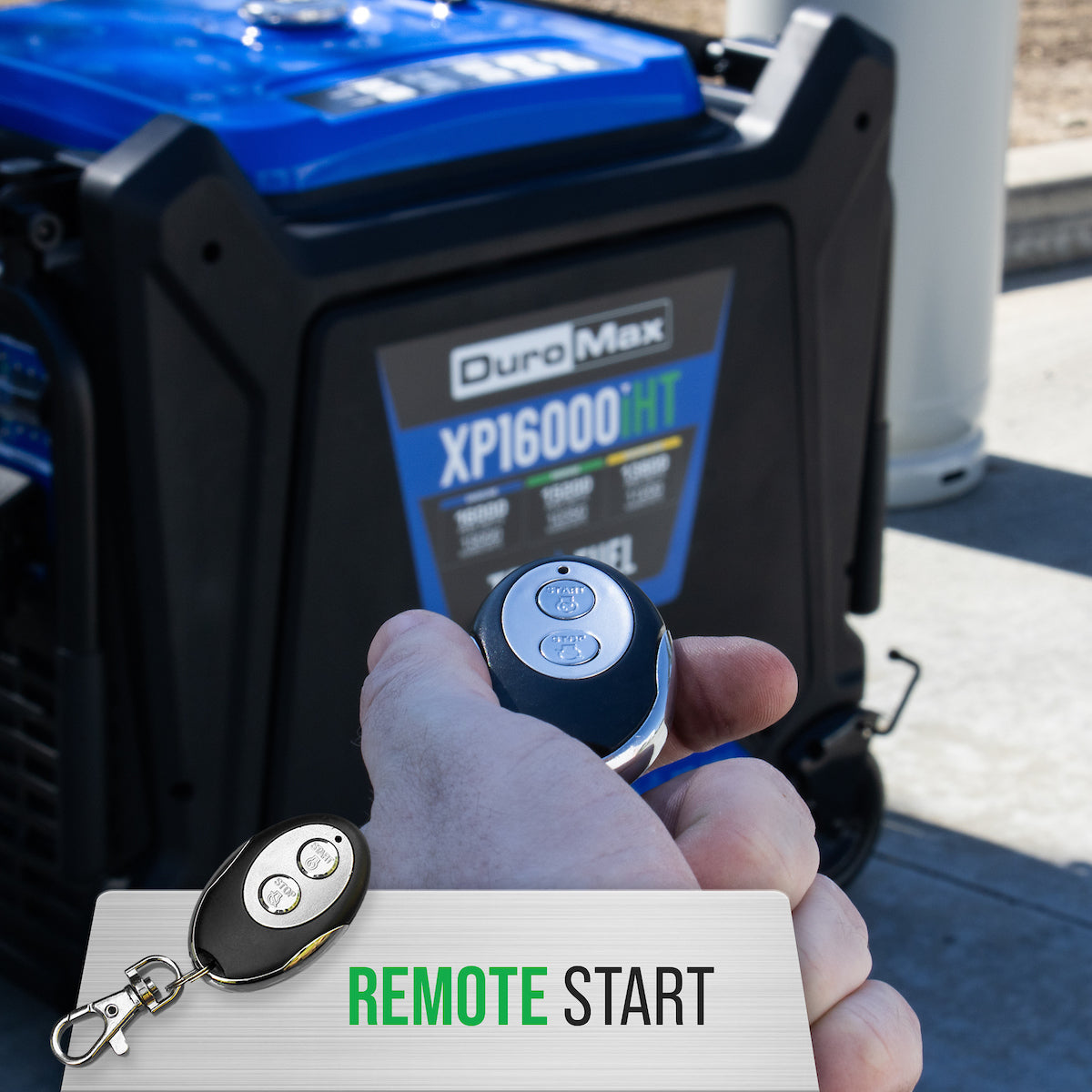 DuroMax XP16000iHT 16,000 Watt Tri Fuel Portable Inverter Generator - Quiet, Low THD