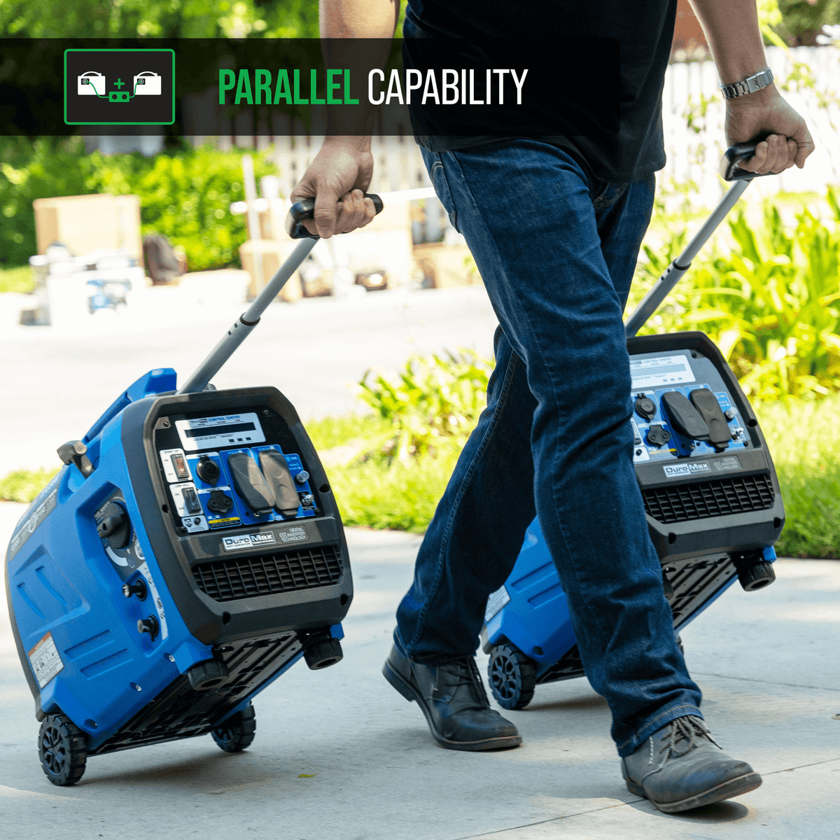 DuroMax XP2300iH 2,300 Watt Portable Dual Fuel Inverter Generator - Quiet, Low THD