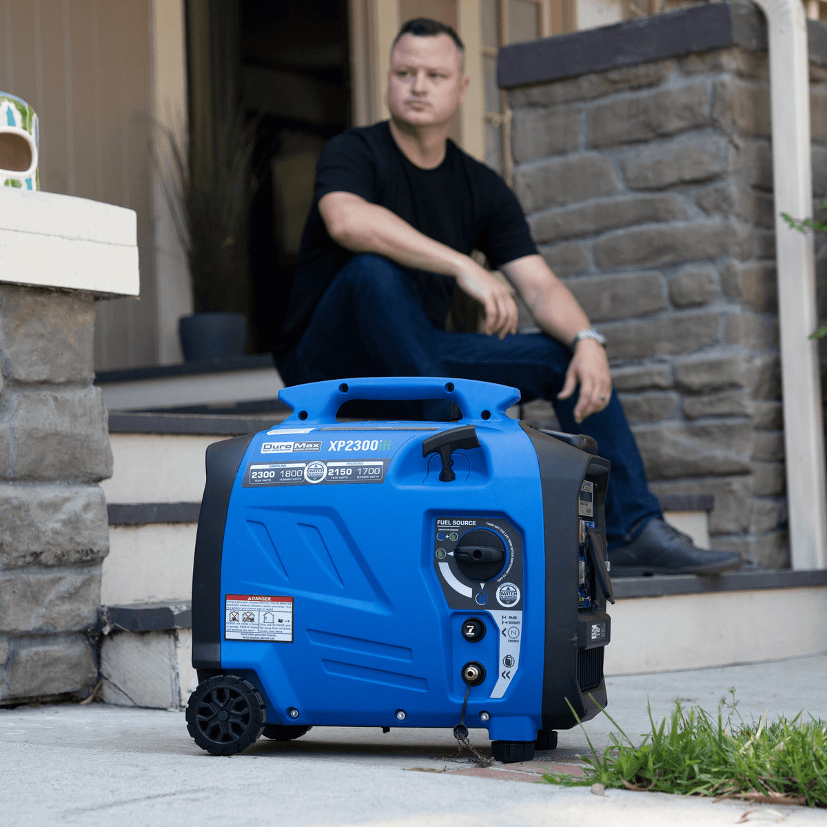 DuroMax XP2300iH 2,300 Watt Portable Dual Fuel Inverter Generator - Quiet, Low THD