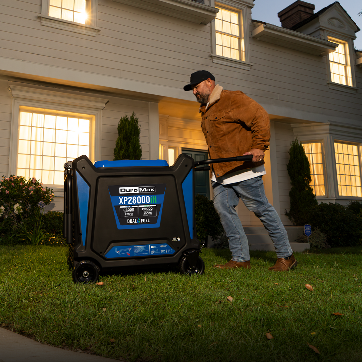 DuroMax XP28000iH 28,000 Watt Dual Fuel Portable Inverter Generator w/ CO Alert