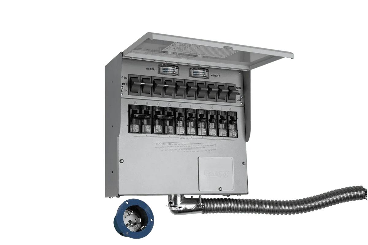 Anker 10-Circuit Manual Transfer Switch (120V/240V, 30 Amp, 10-Circuit Transfer Switch + Cable, For F3800 Plus & 2 × F3000)