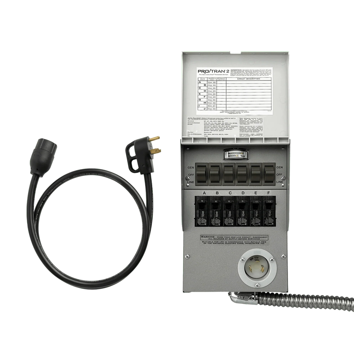 Anker SOLIX 120V Transfer Switch (30A Transfer Switch + Cable)