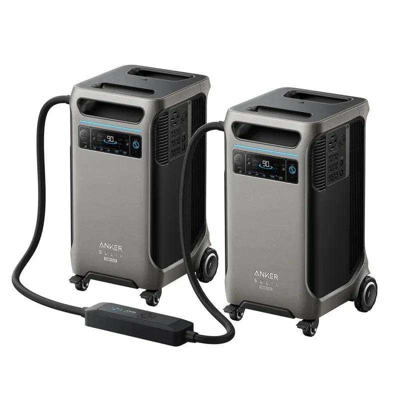 Anker SOLIX 2 x F3800 Plus Portable Power Station + Double Power Hub