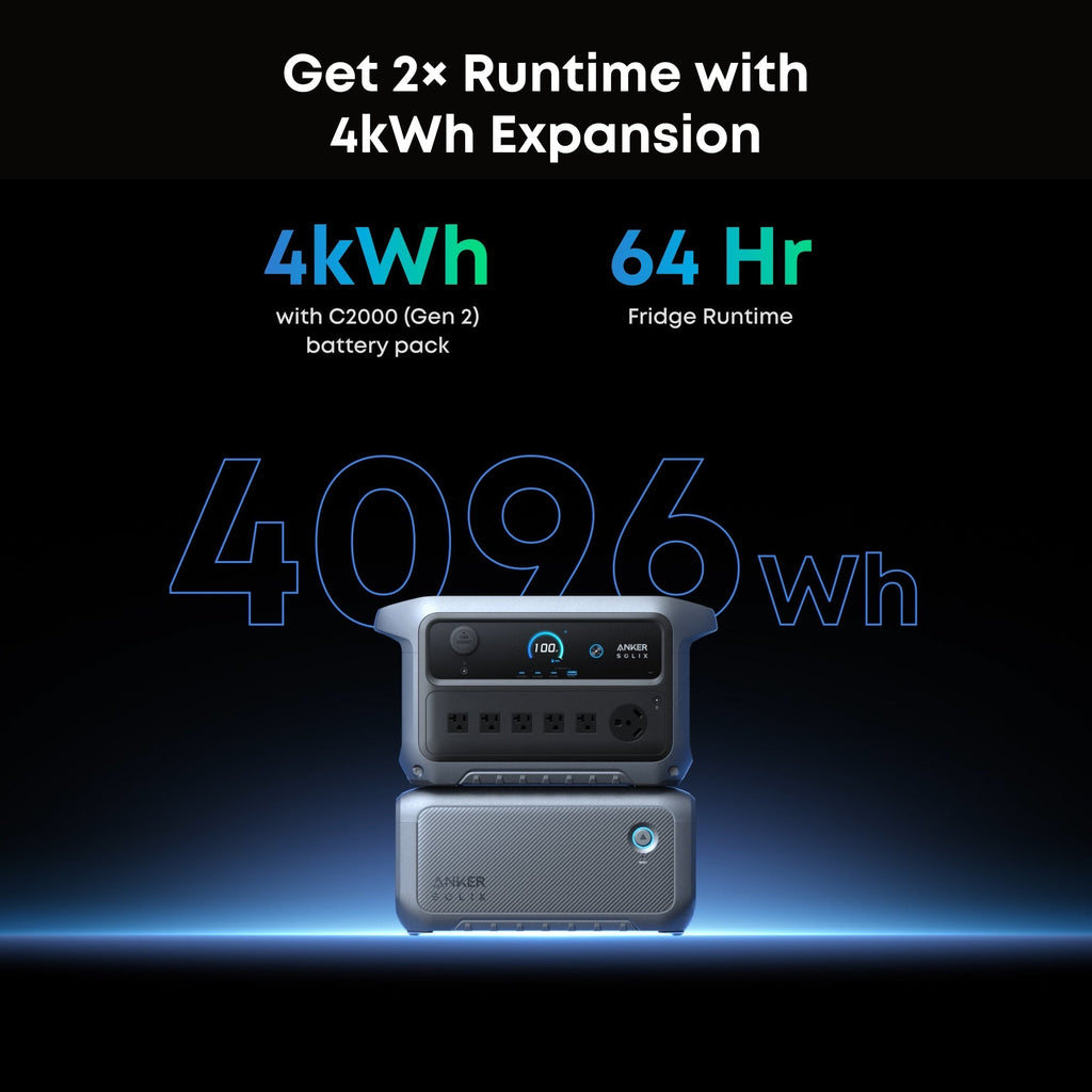 Anker SOLIX BP2000 Expansion Battery Gen 2 - 2,048Wh (For C2000 Gen 2)