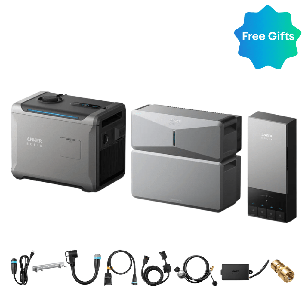 Anker SOLIX E10 Infinite Backup Kits | 6kWh - 24 kWh LiFePO4 Battery | 5X Backup Time | Smart Control & Outdoor-Ready