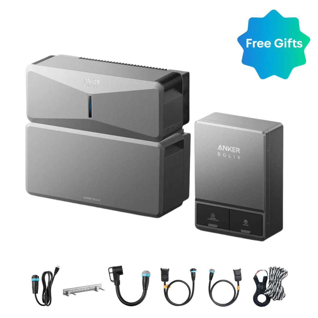 Anker SOLIX E10 Manual Backup Kit | 6 kWh - 30 kWh LiFePO4 Battery | 10-30 kW Turbo Output | Smart Grid & Storm-Guard