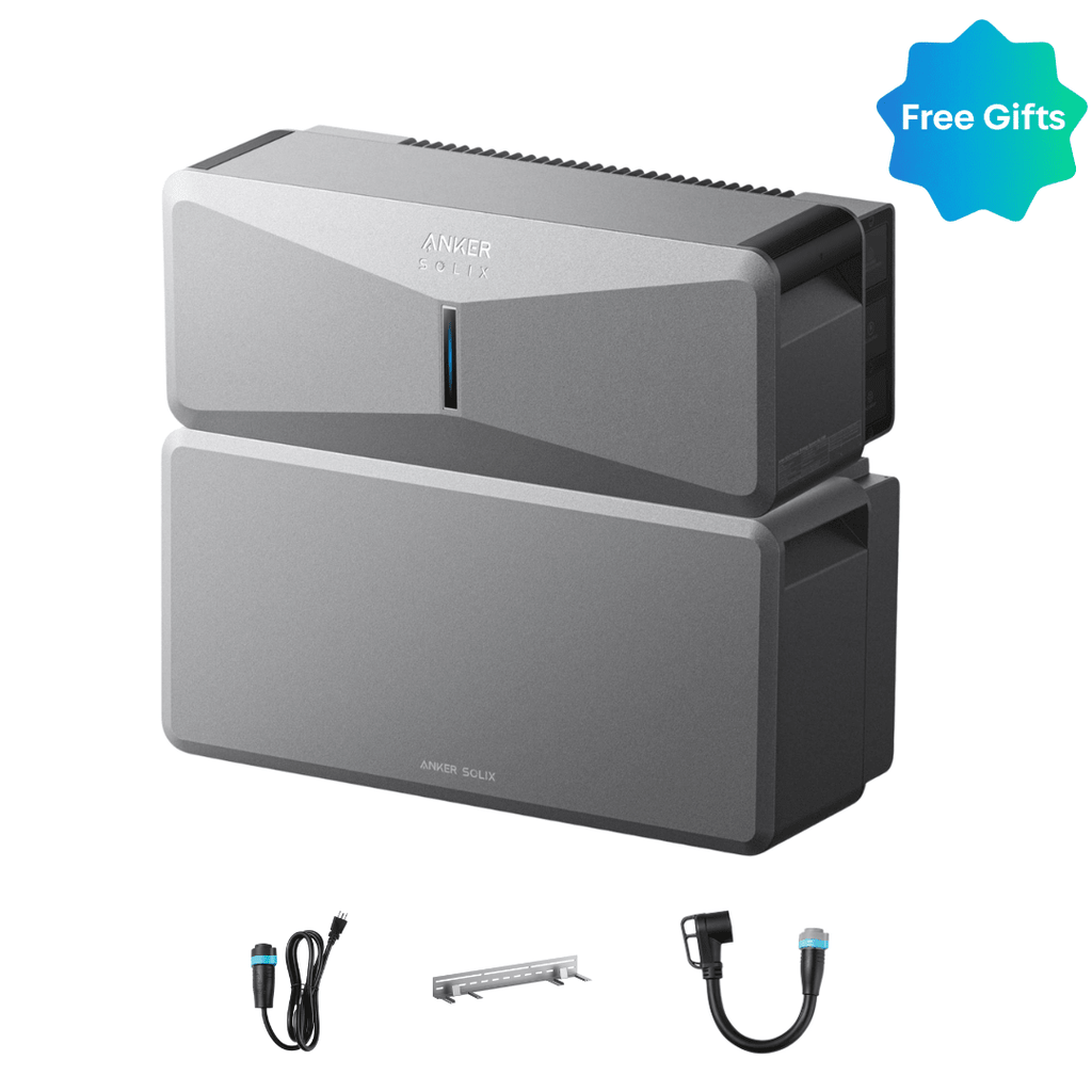 Anker SOLIX E10 Whole Home Backup System | 6 kWh - 30 kWh LiFePO4 Battery | 10-30 kW Turbo Output | Smart Grid & Storm-Guard