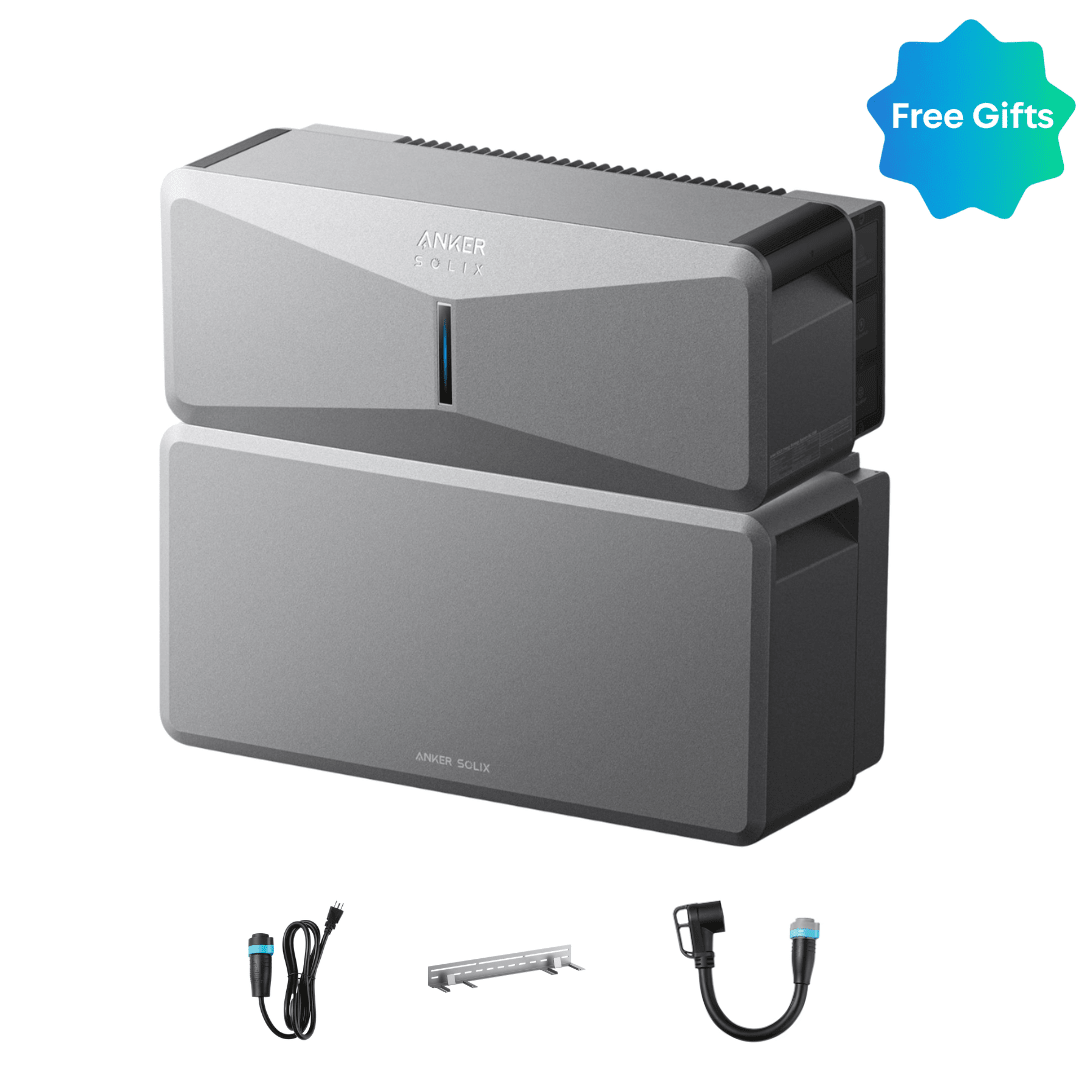 Anker SOLIX E10 Whole Home Backup System | 6 kWh - 30 kWh LiFePO4 Battery | 10-30 kW Turbo Output | Smart Grid & Storm-Guard