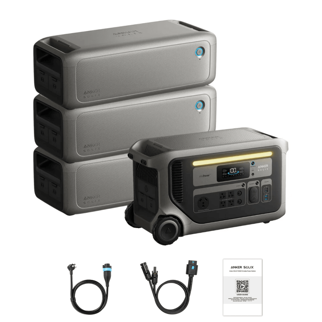Anker SOLIX F3000 Solar Generator + Expansion Batteries