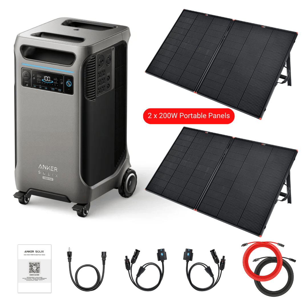 Anker SOLIX F3800 Plus Portable Power Station + Choose Custom Bundle Option