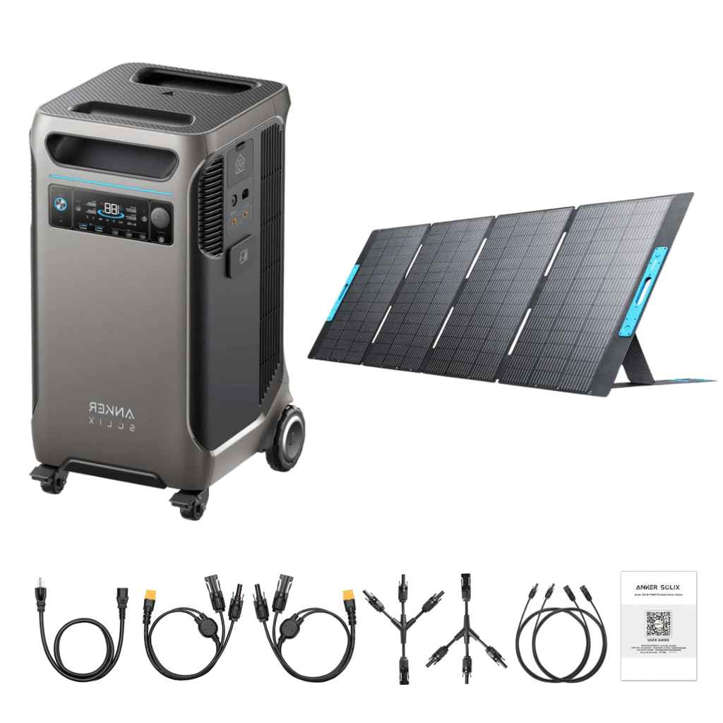Anker SOLIX F3800 Solar Generator + 400W Portable Solar Panels
