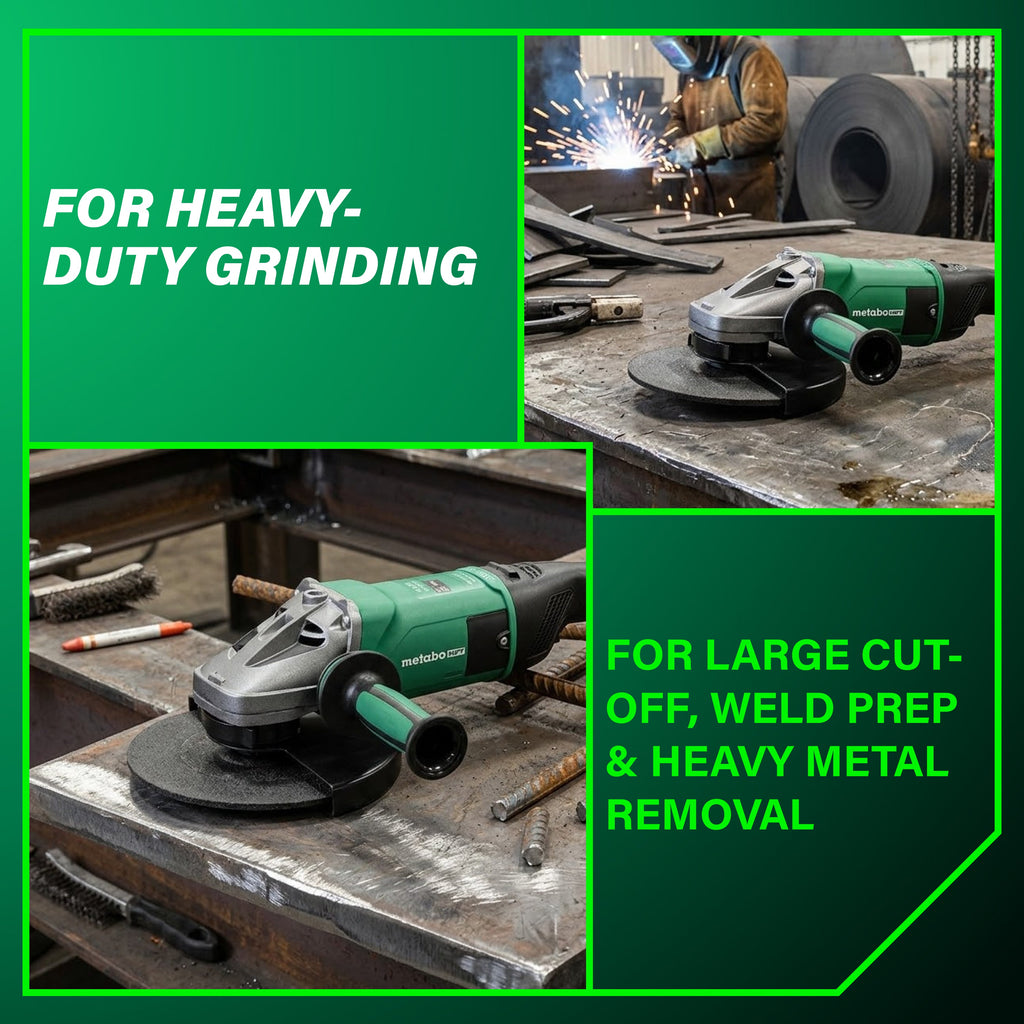 Metabo HPT US646467800 7" 15 Amp Surface Preparation Kit Angle Grinder