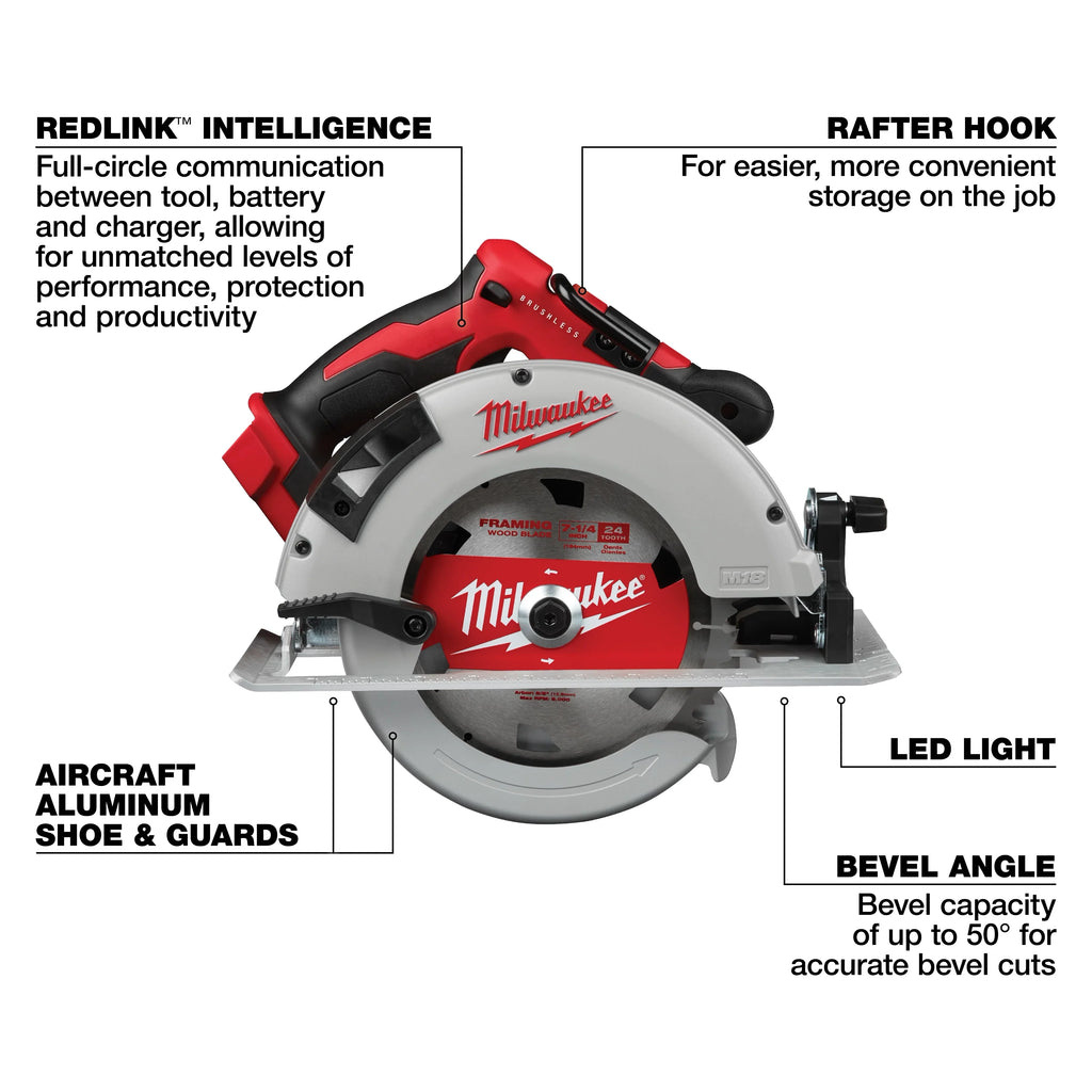 Milwaukee 3693-24CX M18™ Brushless 4-Tool Combo Kit