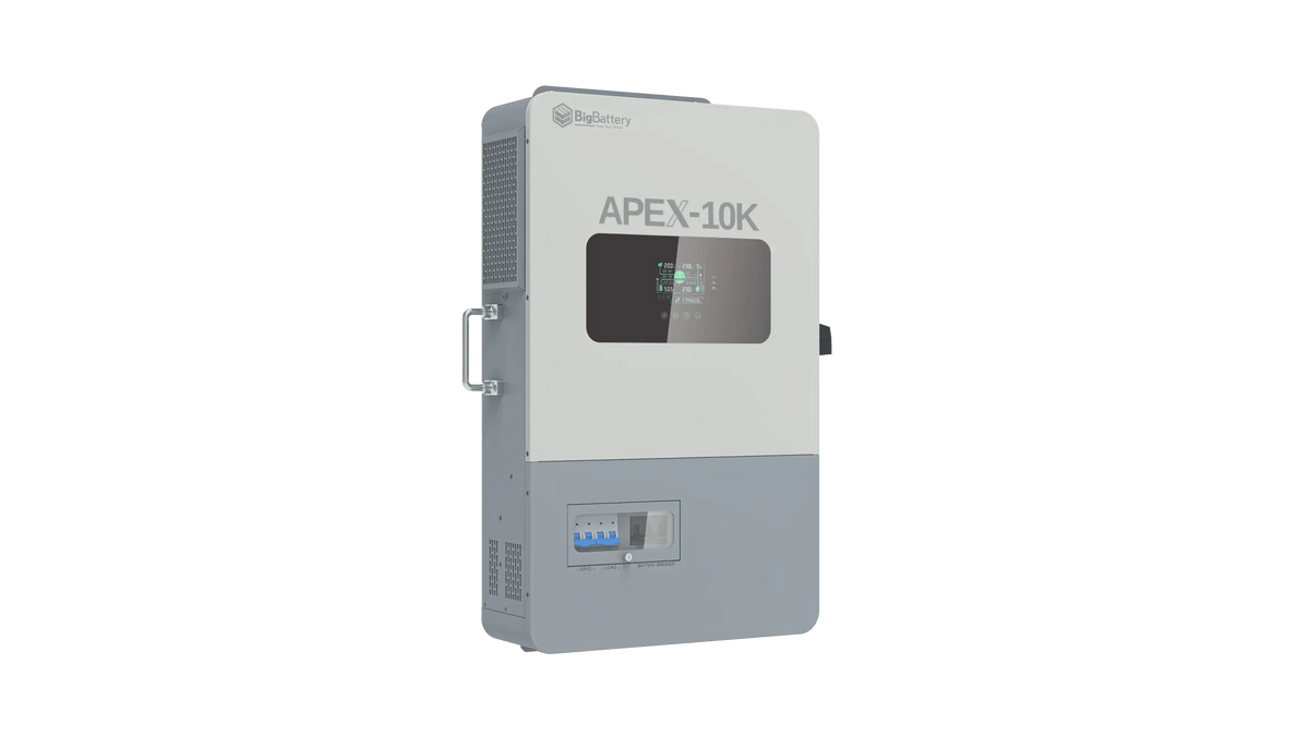 BigBattery NEXUS 51.2V 15kWH LiFePO4 Battery + APEX 10K Off-Grid Inverter