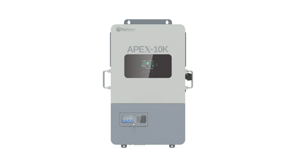 BigBattery NEXUS 51.2V 15kWH LiFePO4 Battery + APEX 10K Off-Grid Inverter