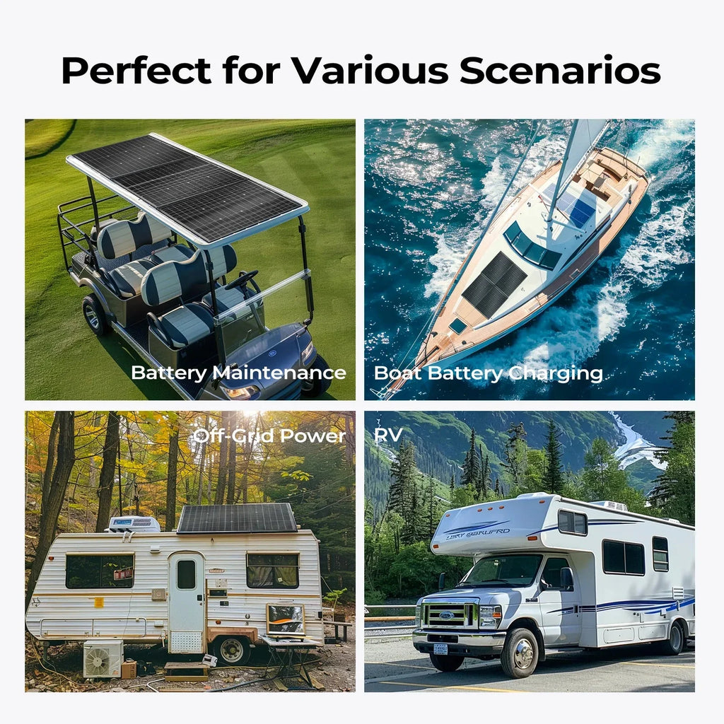 BougeRV 200 Watt N-Type Bifacial 16BB Solar Panel