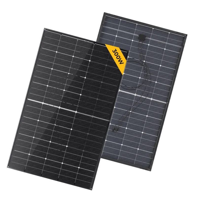 BougeRV 300 Watt N-Type Rigid Bifacial 16BB Mono Solar Panel