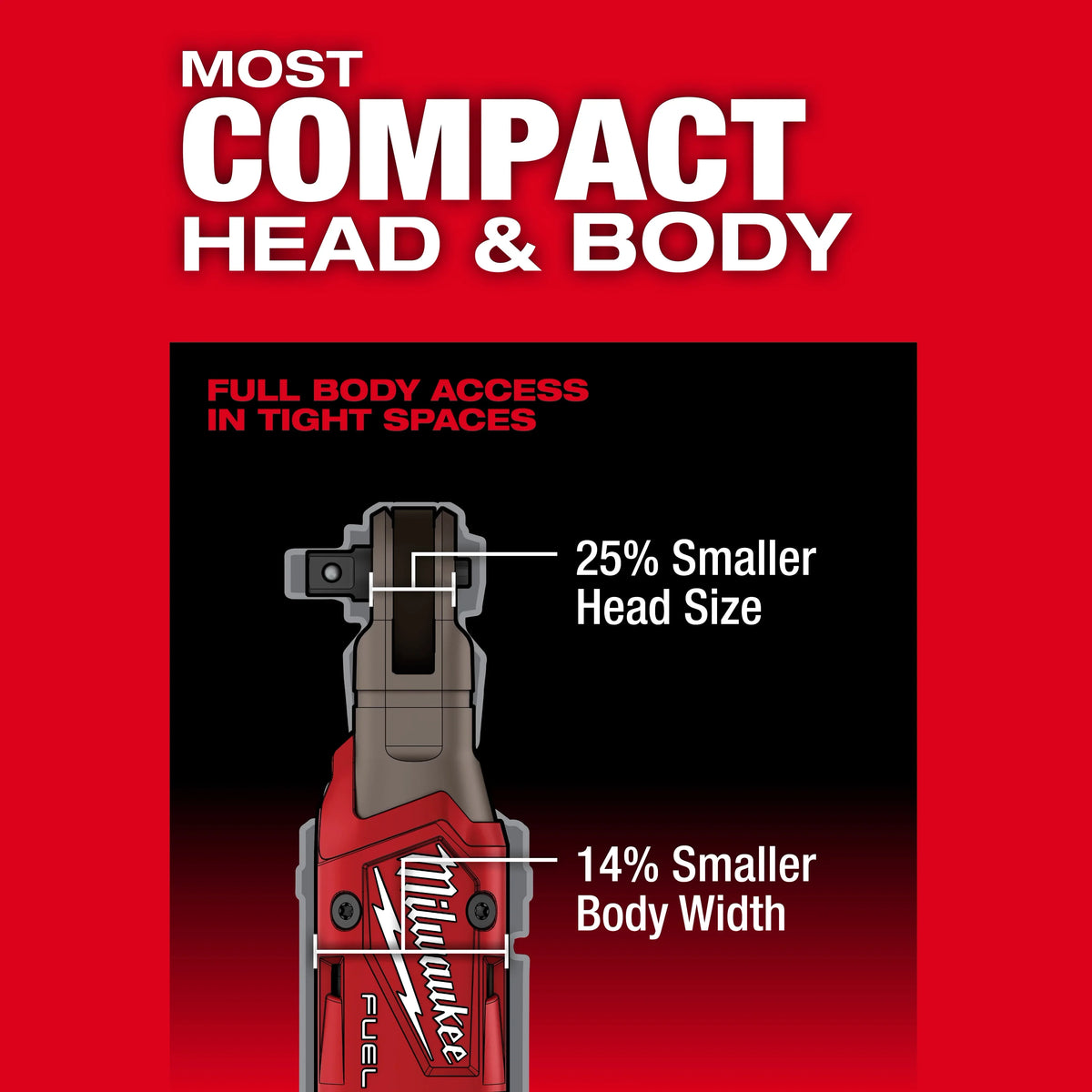 Milwaukee 3053-21 M12 FUEL™ 3/8" Ratchet Kit