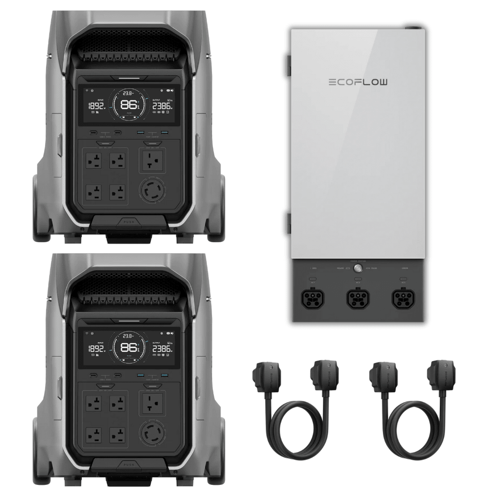 [Dual Kits] EcoFlow DELTA Pro 3 Portable Power Station + Smart Home Panel 2
