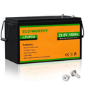 ECO-WORTHY 24V 100Ah Lithium Iron Phosphate Battery