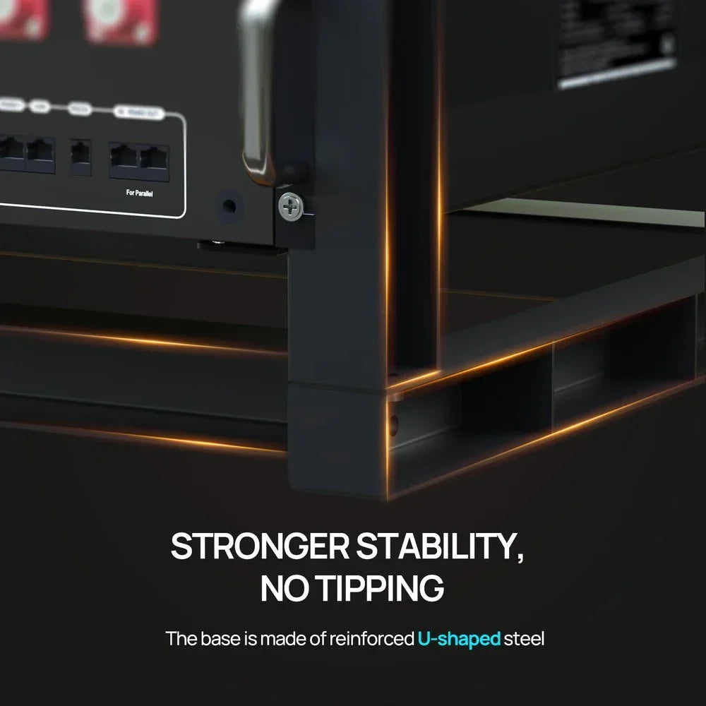 ECO-WORTHY 6-Layer 19 Inch Rack for 3U Server Rack Battery