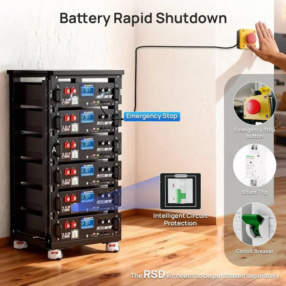 ECO-WORTHY Cubix 100 Pro 51.2V 100AH Server Rack Battery