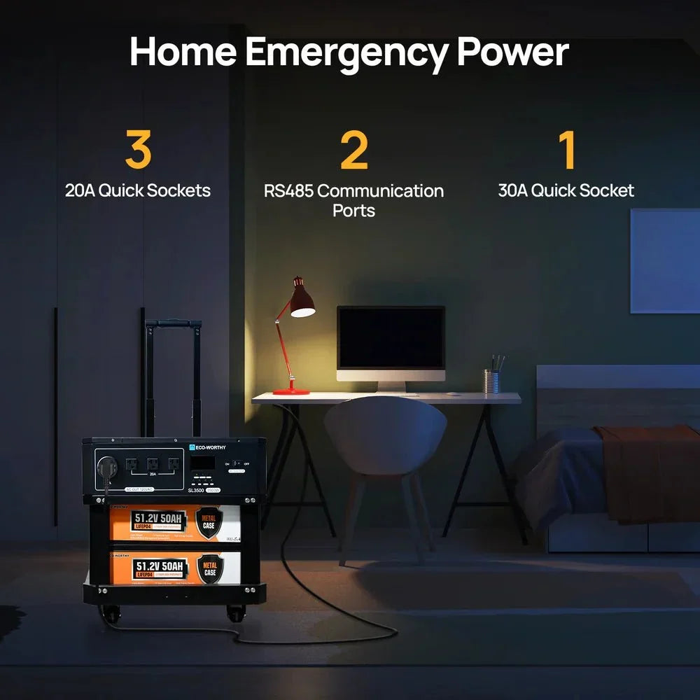 ECO-WORTHY SL3500 3500kW Stackable Power Station