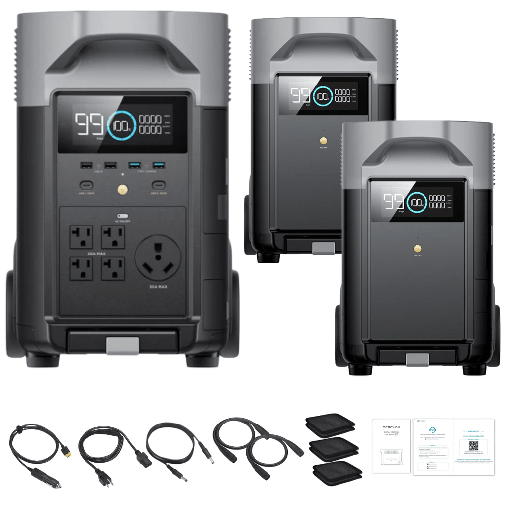 EcoFlow DELTA Pro + 2 × DELTA Pro Extra Battery