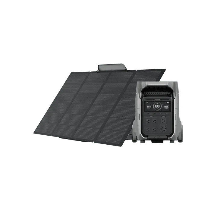EcoFlow DELTA Pro 3 Solar Generator + 400W Portable Solar Panels