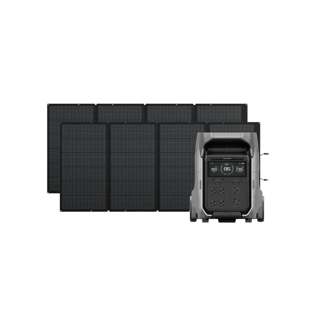 EcoFlow DELTA Pro 3 Solar Generator + 400W Portable Solar Panels