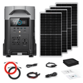 EcoFlow DELTA Pro 3600Wh 3600W Solar Generator + 250W Rigid Monocrystalline Solar Panels Kit