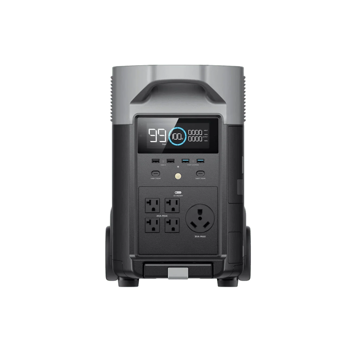 EcoFlow DELTA Pro 3600Wh 3600W Solar Generator + 250W Rigid Monocrystalline Solar Panels Kit