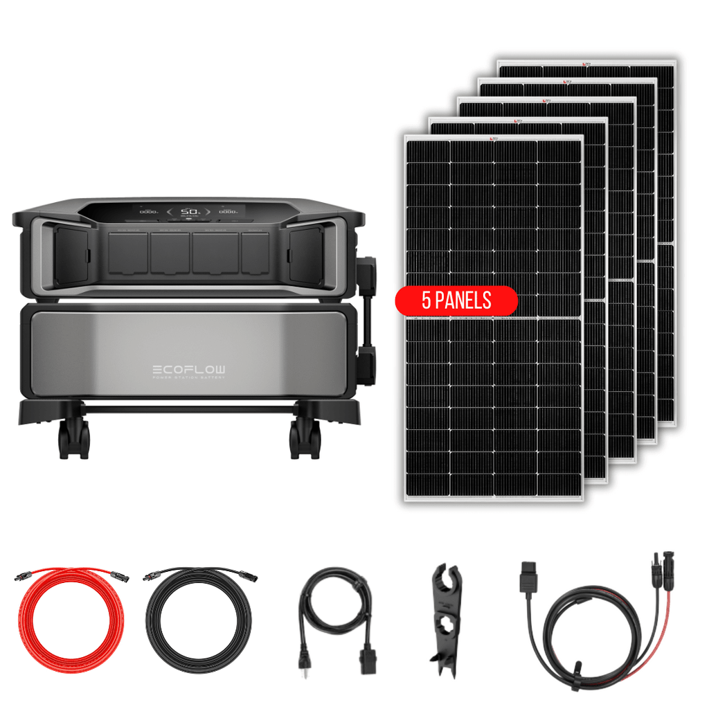 EcoFlow DELTA Pro Ultra Kits - Inverter + Batteries + Choose Custom Solar Panel Bundle Option