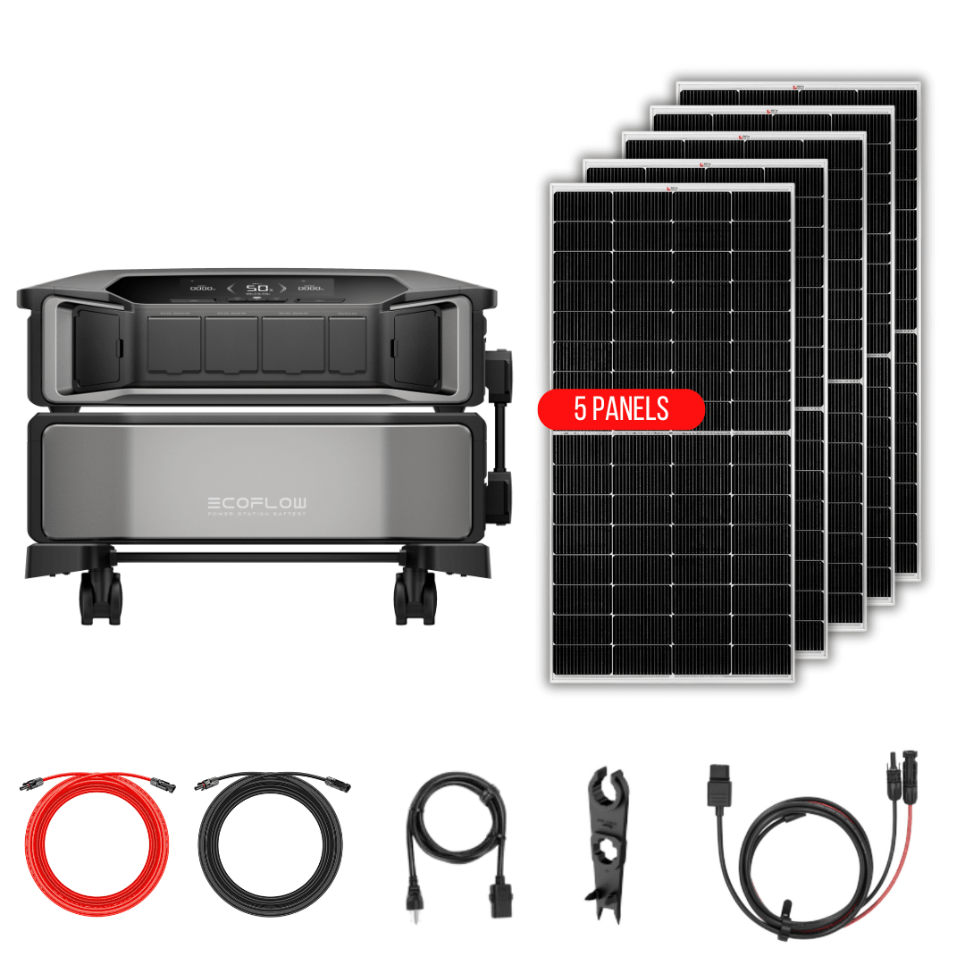EcoFlow DELTA Pro Ultra Kits - Inverter + Batteries + Choose Custom Solar Panel Bundle Option