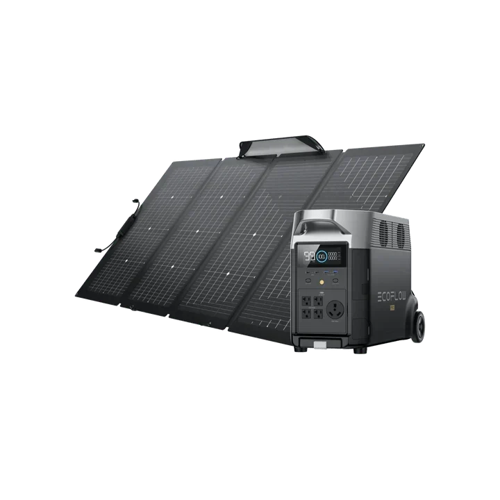 EcoFlow DELTA Pro Solar Generator + 220W Portable Solar Panels