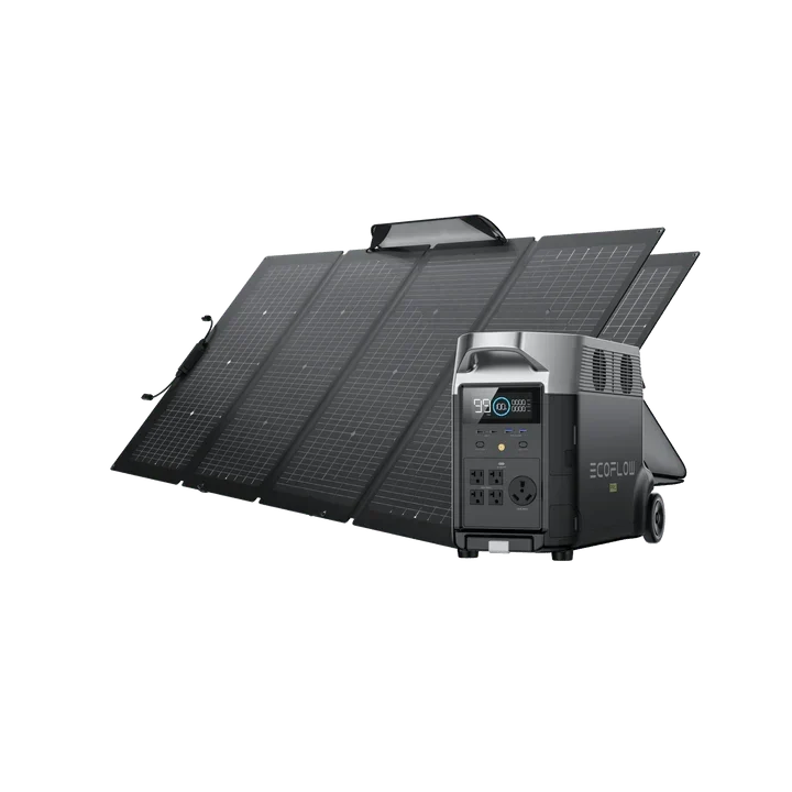 EcoFlow DELTA Pro Solar Generator + 220W Portable Solar Panels