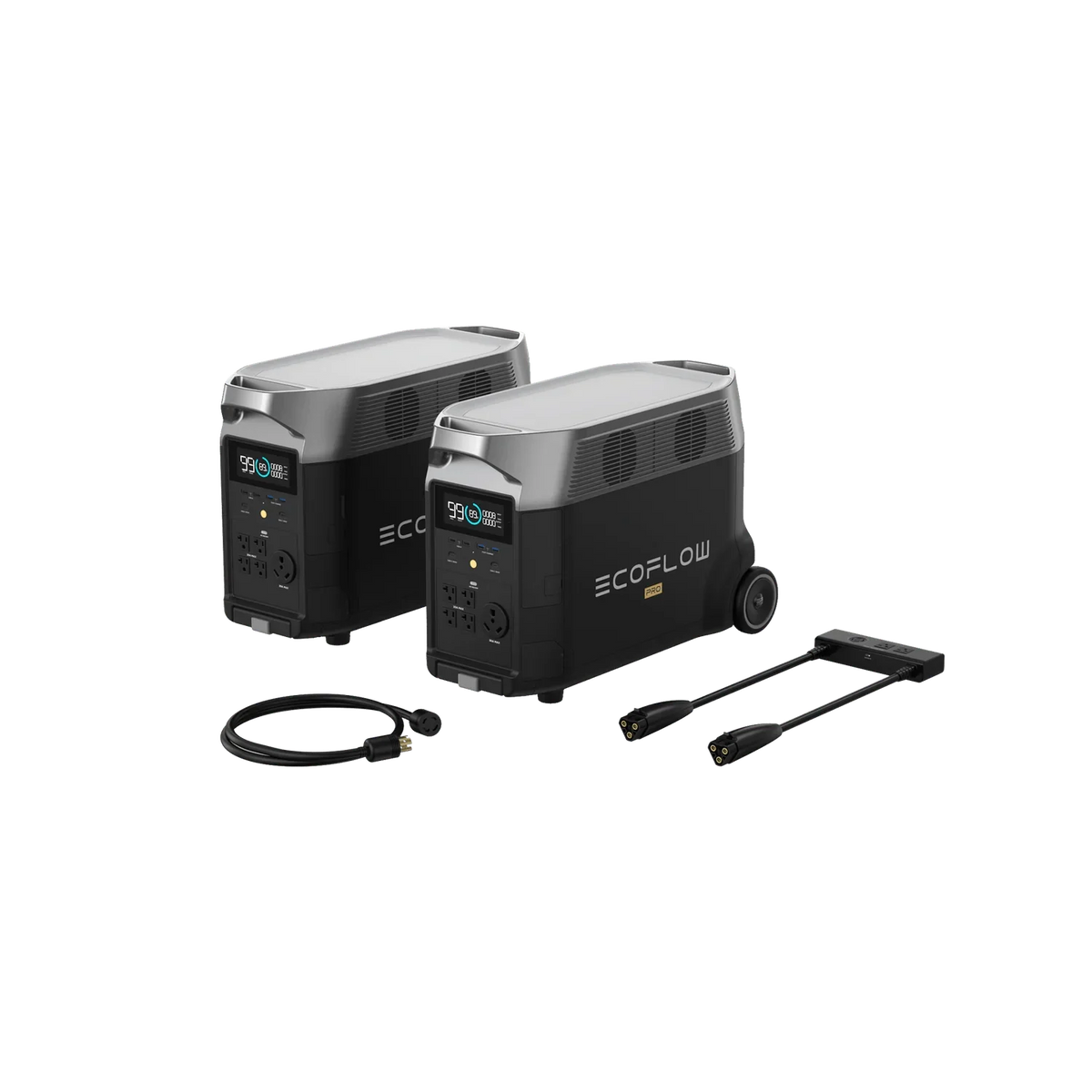 EcoFlow DELTA Pro *2 + Double Voltage Hub